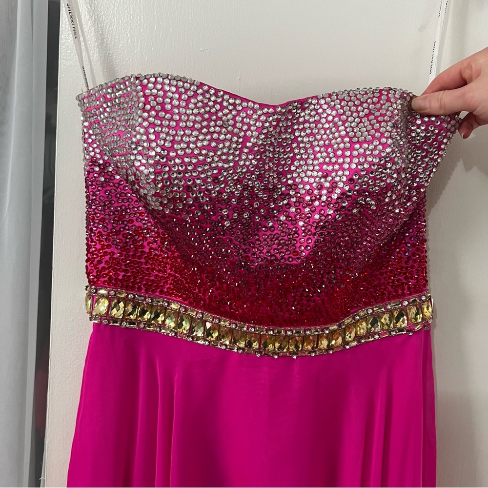 Fuchsia Pink Sherri Hill Prom Dress